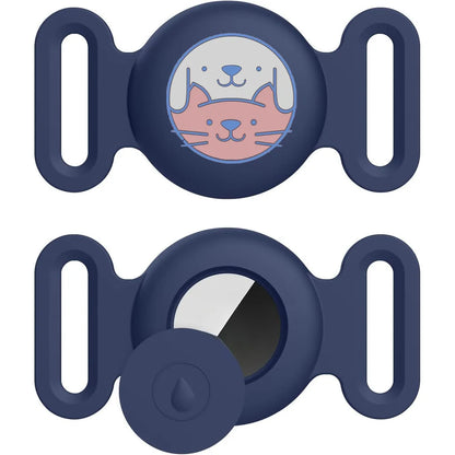 AirTag Pet Collar Holder – Silicone Anti-Lost Protective Case for Dog & Cat Collars, Secure Tracker Mount for Pets.