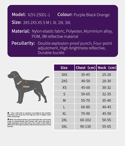 Reflective No-Pull Dog Harness – Adjustable Comfortable Walking Vest for Small, Medium & Large Dogs, Ideal for Outdoor Use.