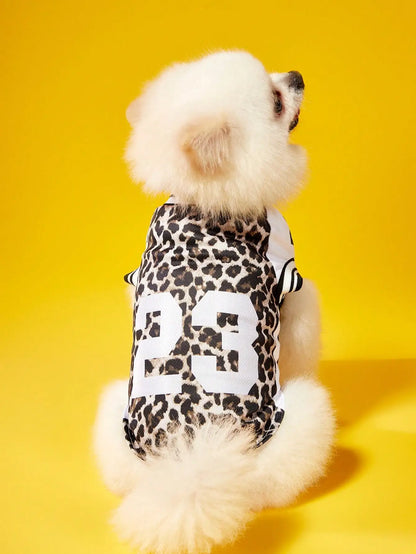 Pet Sports Jersey –  Athletic Outfit for Dogs & Cats, Lightweight Sportswear Clothing.