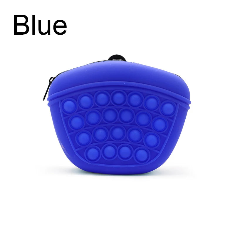 Portable Silicone Dog Treat Bag – Outdoor Waist Pack for Pet Training, Convenient Snack & Dog Food Storage Pouch.