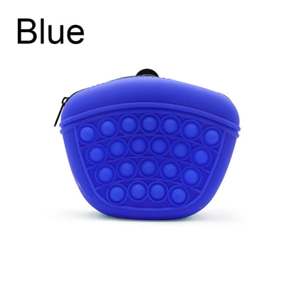 Portable Silicone Dog Treat Bag – Outdoor Waist Pack for Pet Training, Convenient Snack & Dog Food Storage Pouch.