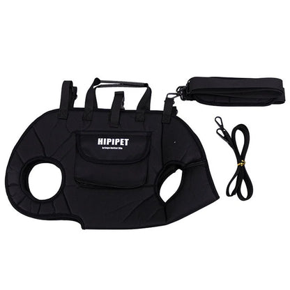 Portable Breathable Pet Backpack – Multifunctional Adjustable Dog & Cat Carrier with Built-In Traction Strap, Easy-to-Clean Travel Bag.