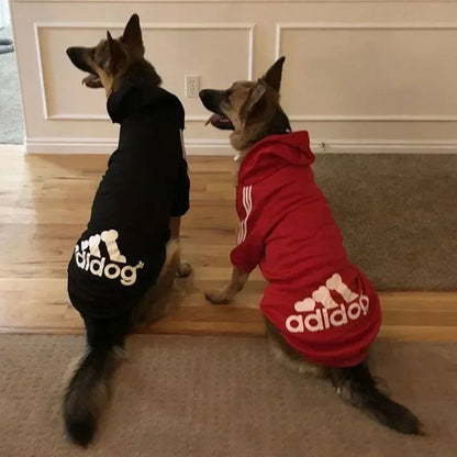 Winter Dog Hoodie – Adidog Sports Sweatshirt, Warm Coat for Small, Medium, Large Dogs & Cats, Comfortable Pet Winter Outfit.