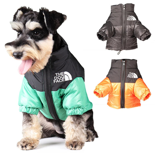 Winter Windproof Dog Jacket – Warm Reflective Pet Coat for Small to Medium Dogs.