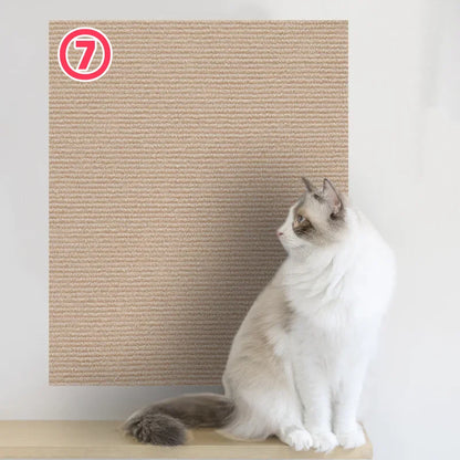 Self-Adhesive Cat Scratch Board Carpet – DIY Trimmable Wall & Sofa Protector for Cats, Anti-Scratch Pad for Claw Sharpening & Furniture Protection.