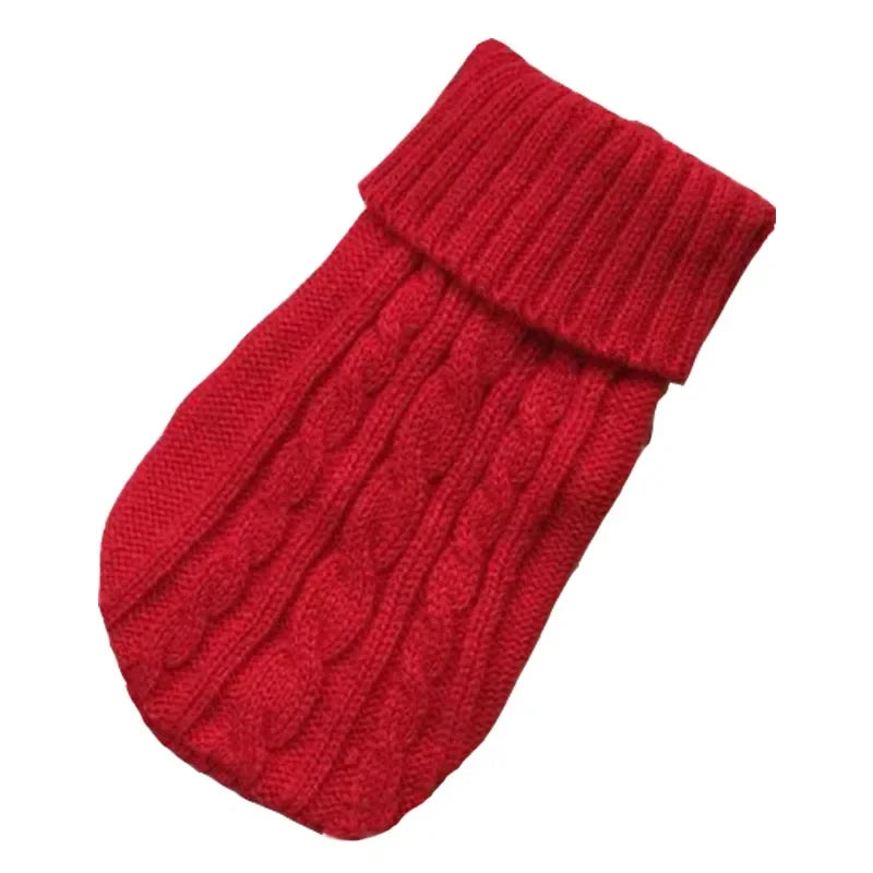 Knitted Dog Sweater – Warm Winter Pet Clothes for Chihuahuas, Yorkies, Puppies & Small to Medium Dogs.