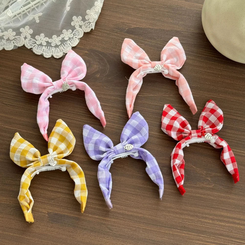 Forest Plaid Rabbit Ears Pet Headband – Cute & Comfortable Hair Band for Dogs & Cats, Funny Dress-Up Photo Prop Accessory.