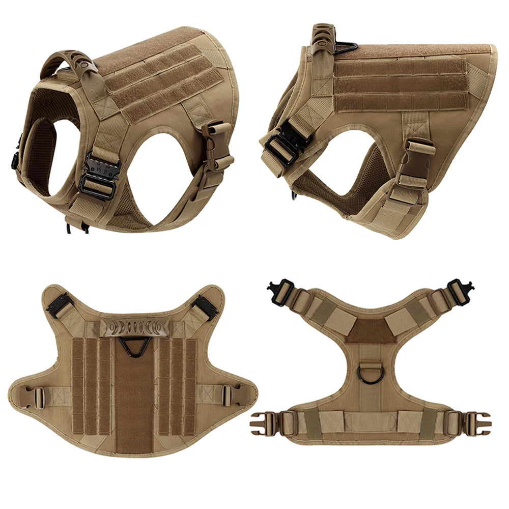 Large Dog Harness & Leash Set – Training Walking Vest with Collar for Medium & Large Dogs.