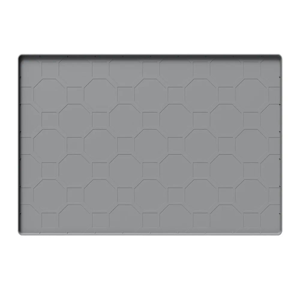 Fashionable Silicone Pet Mat, Wear-Resistant, Scratch-Resistant, Easy-to-Clean Placemat for Cats and Cat Litter Areas.