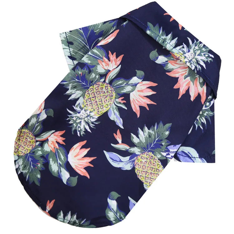 Hawaiian Style Pet Shirt – Summer Beach Dog Clothes for Small & Medium Dogs, Puppies and Cats
