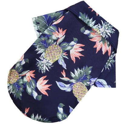 Hawaiian Style Pet Shirt – Summer Beach Dog Clothes for Small & Medium Dogs, Puppies and Cats