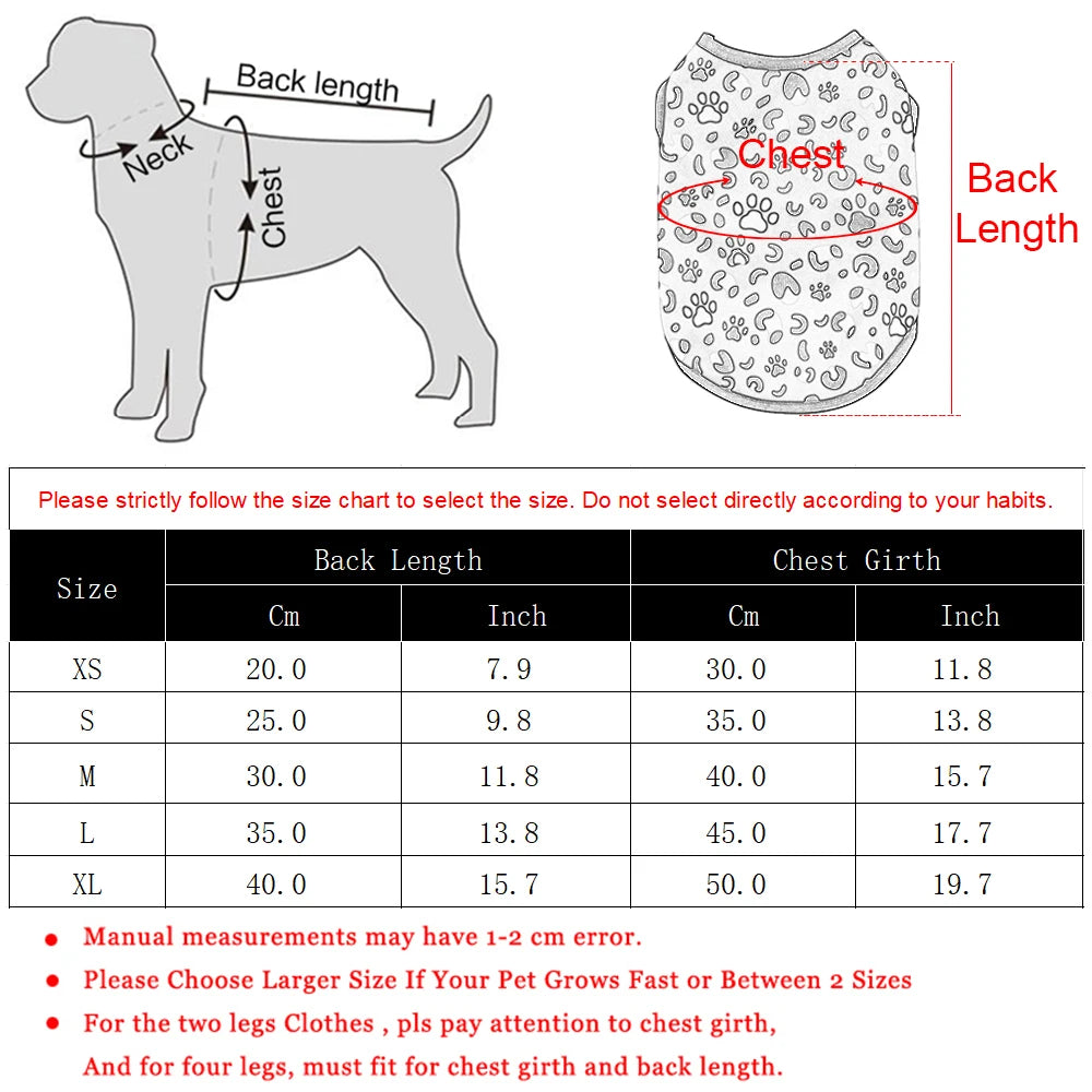 Leopard Print Pet Vest – Breathable Summer T-Shirt for Small Dogs & Cats, Stylish Puppy & Kitten Fashion Outfit.