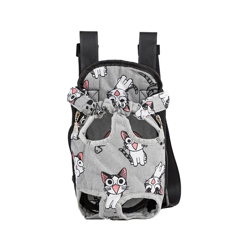 Camouflage Pet Carrier Backpack – Breathable Mesh Travel Bag with Shoulder Strap & Handle for Small Dogs & Cats Outdoor Adventures.