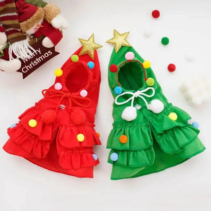 Cute Christmas Dog Cape – Adorable Holiday Pet Costume for Parties & Role-Play
