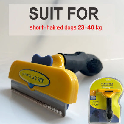 Pet Grooming Brush for Dogs & Cats – Hair Removal Comb with Gentle Massage Design for Shedding, Detangling & Everyday Grooming.