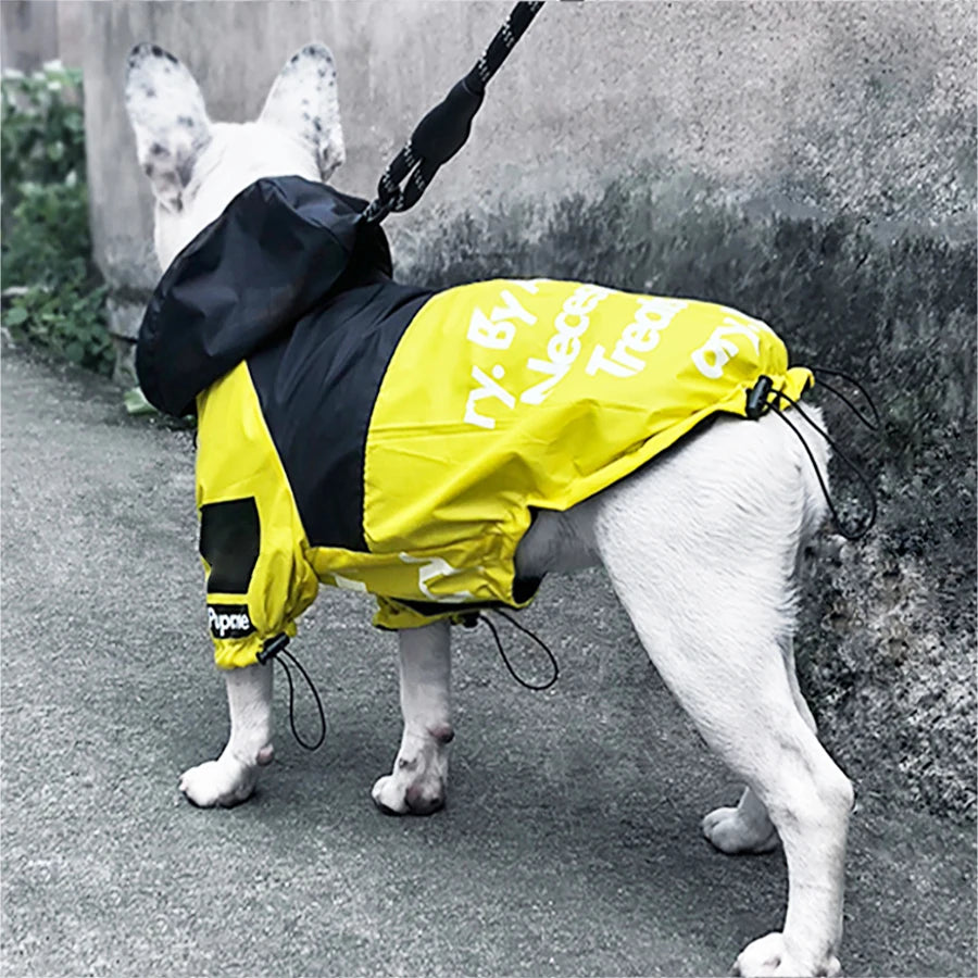 Waterproof Reflective Dog Raincoat – Hooded Outdoor Jacket for Small, Medium & Large Dogs, Lightweight Pet Rainwear.