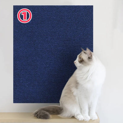 Self-Adhesive Cat Scratch Board Carpet – DIY Trimmable Wall & Sofa Protector for Cats, Anti-Scratch Pad for Claw Sharpening & Furniture Protection.