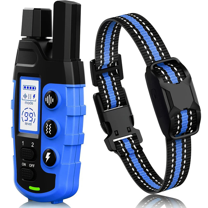 3300FT Remote Dog Training Collar – Waterproof Rechargeable Training Collar with Vibration & Static Stimulation for Dogs 5–120 lbs