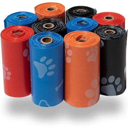 120 Rolls Dog Poop Bags – Outdoor Pet Waste Refill Bags for Easy Cleanup, Durable Disposable Garbage Bags (15 Bags per Roll).