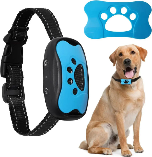 Pet Dog Anti-Barking Training Collar – USB Rechargeable Ultrasonic & Vibration Bark Control Device.