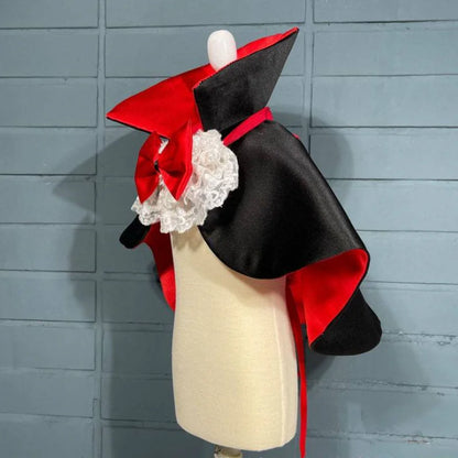 Halloween Vampire Cape Costume – Prince Cosplay Dress-Up Outfit for Small & Medium Dogs.