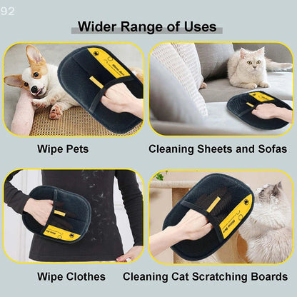 2025 Modern Electrostatic Pet Hair Removal Gloves – Grooming & Fur Cleaning Tool for Cats & Dogs.