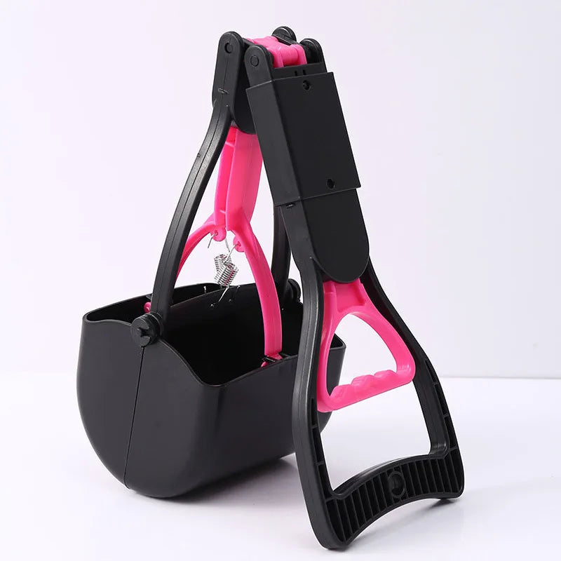 Portable Foldable Dog Poop Scooper – No-Bend Pet Waste Pickup Tool for Small & Large Dogs, Ideal for Outdoor Walking & Lawn Cleaning.