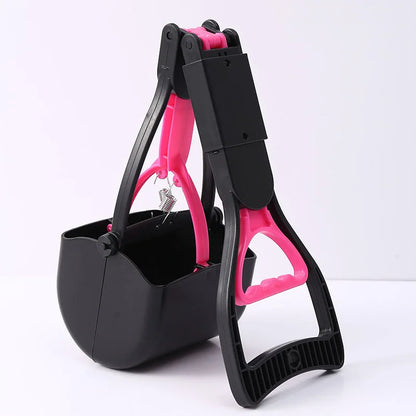 Portable Foldable Dog Poop Scooper – No-Bend Pet Waste Pickup Tool for Small & Large Dogs, Ideal for Outdoor Walking & Lawn Cleaning.