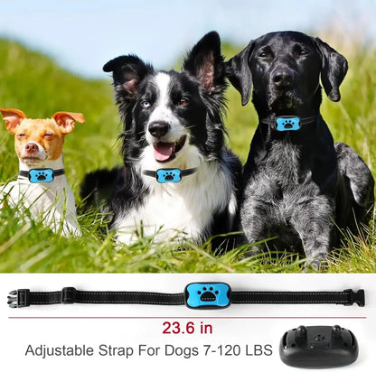 Pet Dog Anti-Barking Training Collar – USB Rechargeable Ultrasonic & Vibration Bark Control Device.