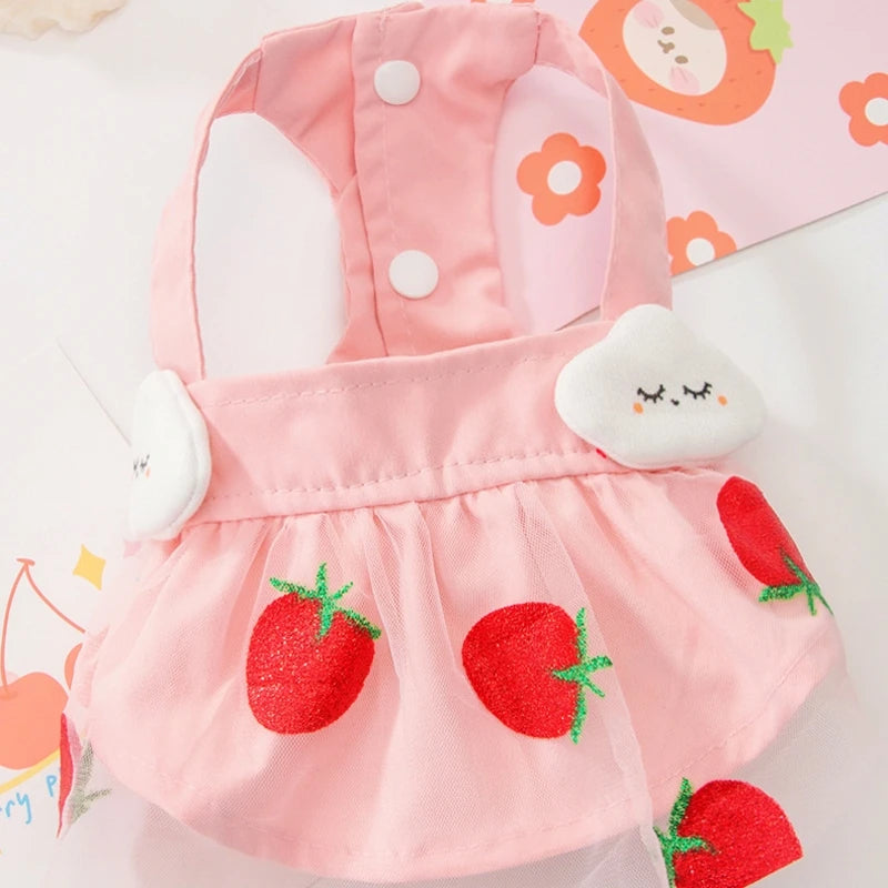 Princess Dog Dress – Cute Mesh Summer Pet Skirt with Bow & Lace for Puppies and Kittens,
