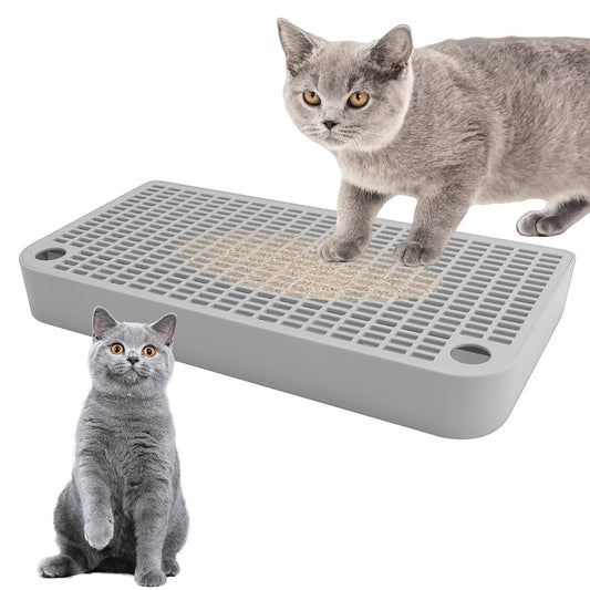 Anti-Spill Cat Litter Mat – Universal Litter-Trapping, Anti-Splash & Easy-to-Clean Removable Pad.